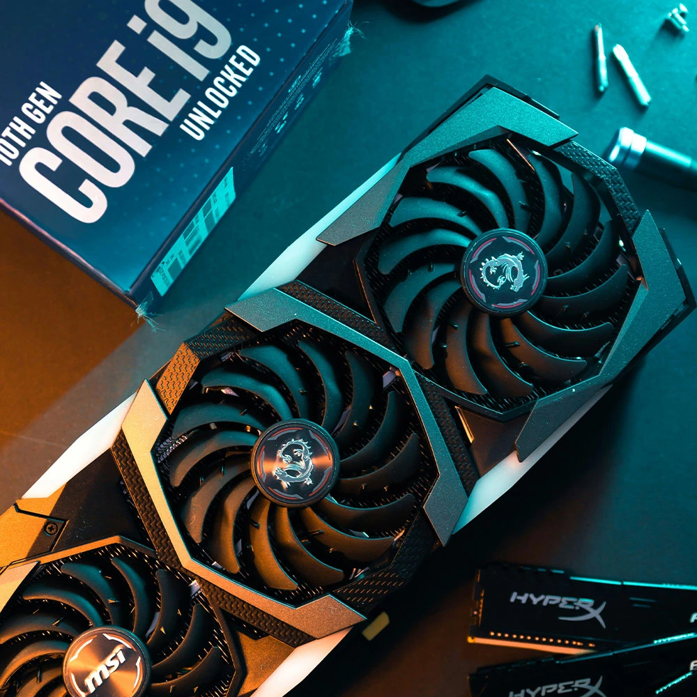 Professional component upgrade process showing hardware installation