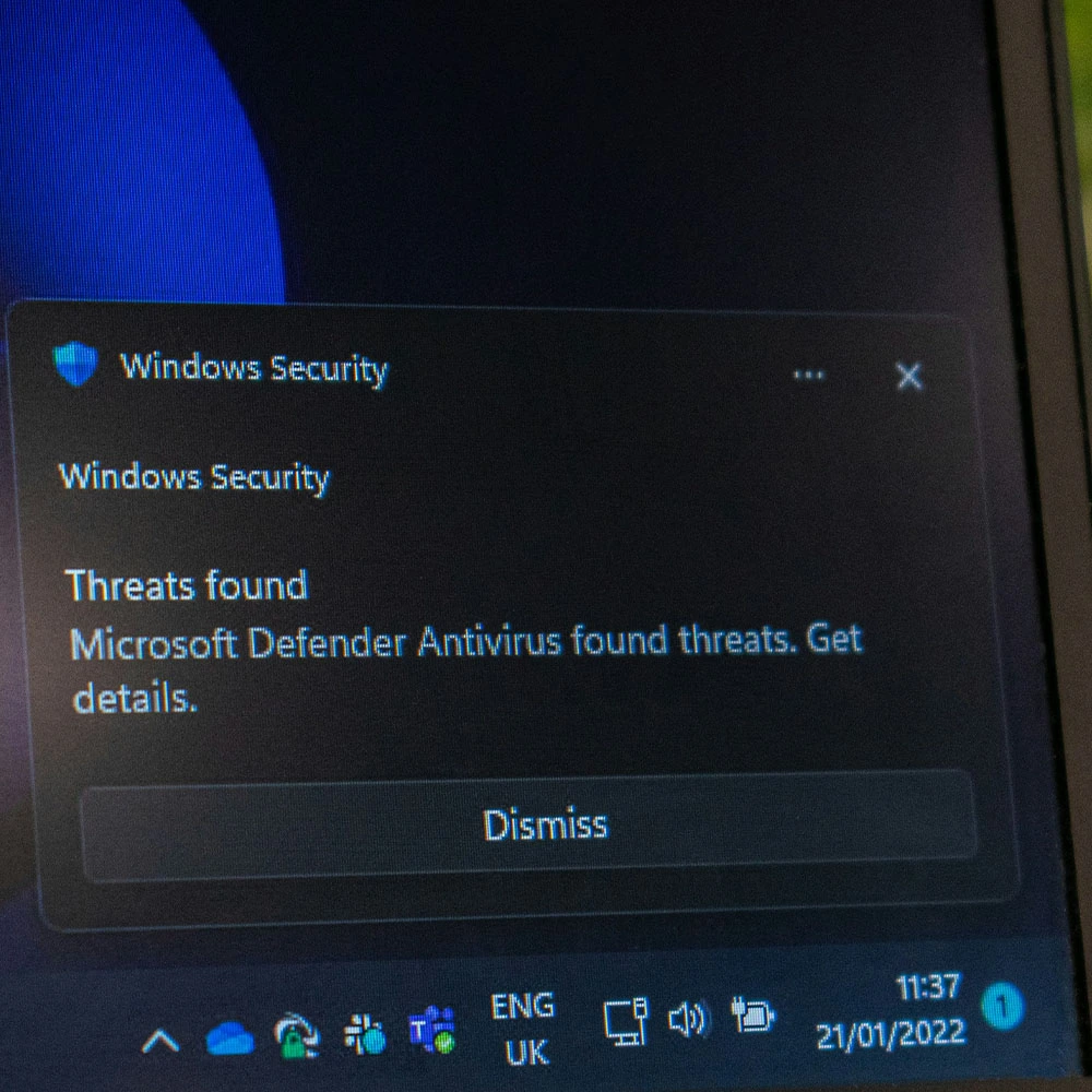 Professional virus removal and security hardening process